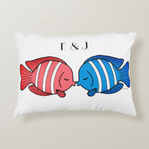 Kussen Fish Pillow Custom bruiloft cadeau voor kop