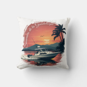 Kussen Guadeloupe Boot Sunset Kussen
