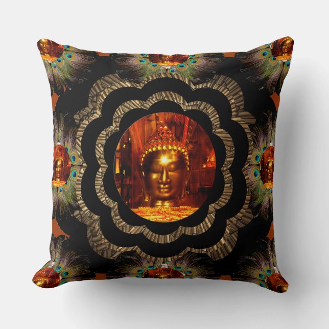 Kussen | Hippie Buddha Mandala Pattern (Voorkant)