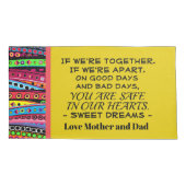 Kussen Hoesje #1 tekst op de rug Kussensloop (Achterkant)