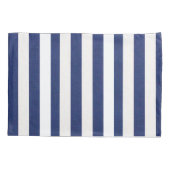 Kussen Hoesje Streep Wit en Blauw Kussensloop (Achterkant)