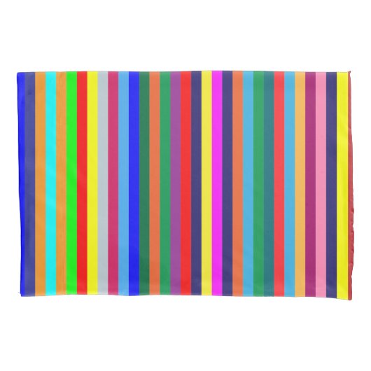 Kussen Hoesje Stripe Helder Kleurrijk Kussensloop (Voorkant)