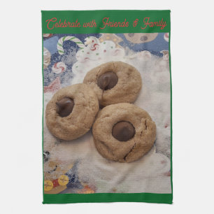 Kussen Koekje Handdoek op Groen