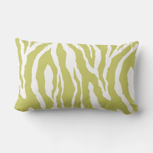 Kussen met elk kleur met wit zebra-design (Achterkant)