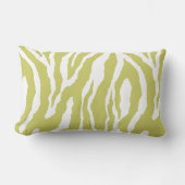 Kussen met elk kleur met wit zebra-design (Voorkant)