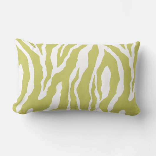 Kussen met elk kleur met wit zebra-design (Voorkant)