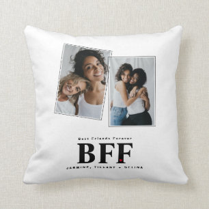 Kussen met foto van beste vrienden voor altijd BFF