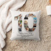 Kussen met fotocollage 10-jarig jubileum (Deken)