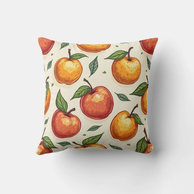 kussen met fruitpatroon (Achterkant)
