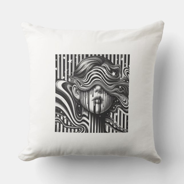 Kussen met gestreepte design (Voorkant)