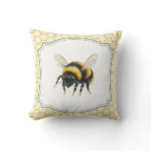 Kussen met hommel voor op het platteland