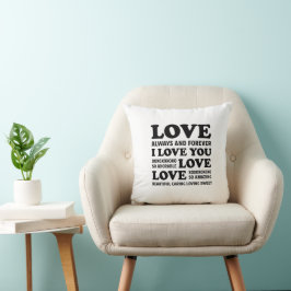 Kussen met liefde tekst