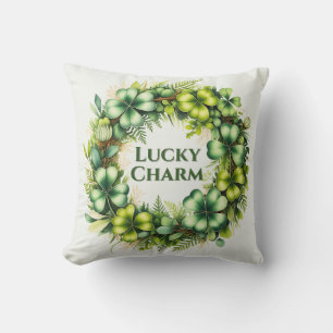 Kussen met Lucky Charm Klaverkrans