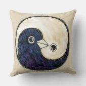 Kussen met YinYang Peace Doves (Achterkant)