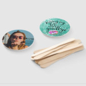 Kussen Mijn "jaren '30" Afscheid gepersonaliseerd Handwaaier (Niet-gemonteerd)