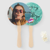 Kussen Mijn "jaren '30" Afscheid gepersonaliseerd Handwaaier (Voorkant en achterkant)