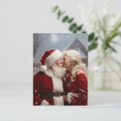 Kussen Mr en Mrs Sinterklaas Briefkaart (Staand voorkant)