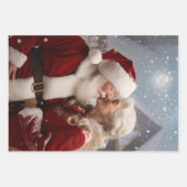 Kussen Mr en Mrs Sinterklaas Inpakpapier Vel (Voorkant 2)