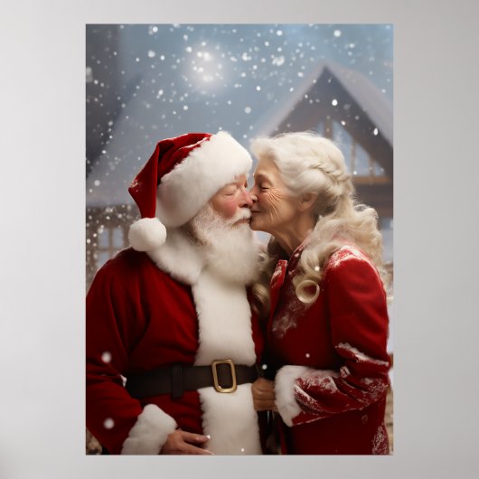 Kussen Mr en Mrs Sinterklaas Poster (Voorkant)