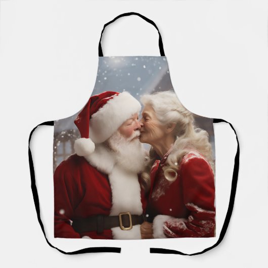 Kussen Mr en Mrs Sinterklaas Schort (Voorkant)