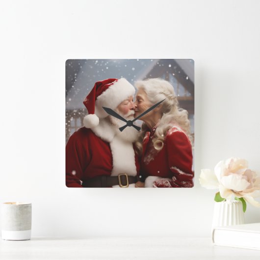 Kussen Mr en Mrs Sinterklaas Vierkante Klok (Huis)