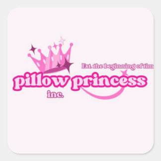 Kussen Prinses Pride | Hoge Femme Lesbisch Roze Vierkante Sticker