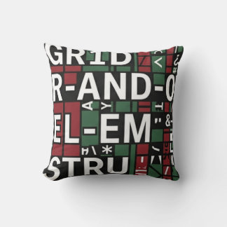 Kussen Typografisch decor ontwerp