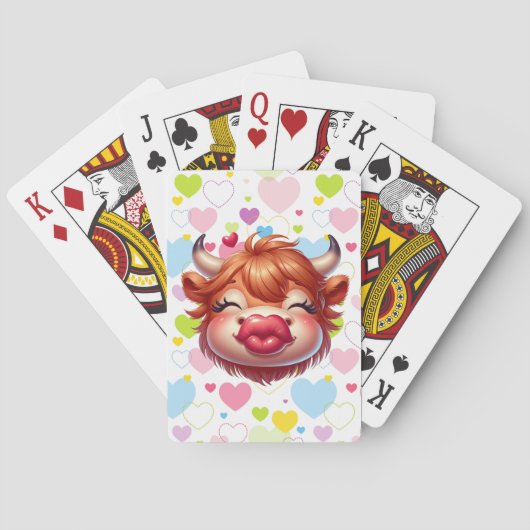 Kussende Koe Pokerkaarten (Achterkant)