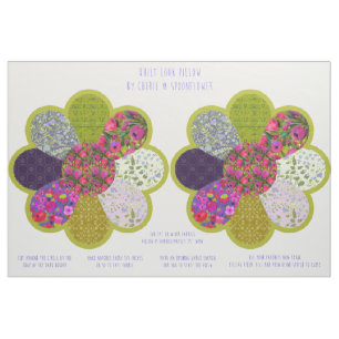Kussenhoes met bloemen in quiltstijl, knip en naai stof