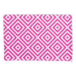 Kussenhoes met heet roze diamantpatroon