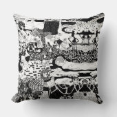 Kussenkussen Funky Dancing Man Pattern Artwork Kussen (Voorkant)