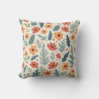 kussenkussen met bloemenpatroon kussen