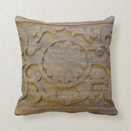 Kussens Gestructureerd Teakhout Scroll Design