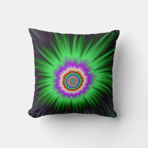 Kussens Green Star Burst