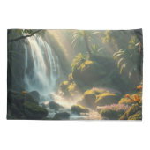 Kussens met een kalmerende waterval kussensloop (Achterkant-Links)