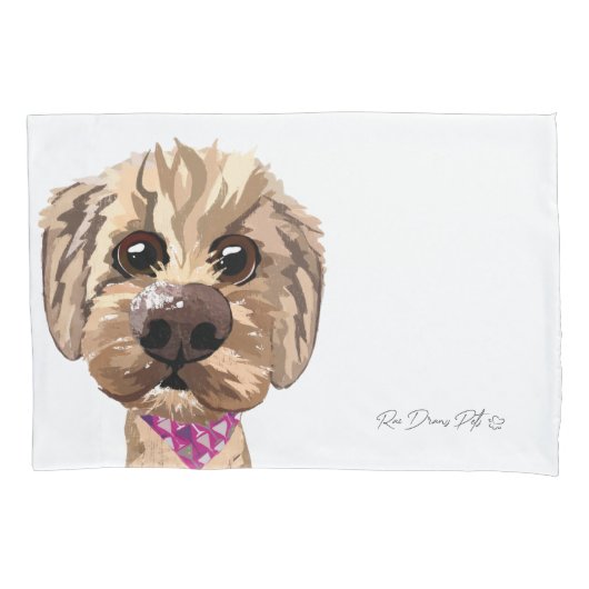 Kussensloop "Juno" Goldendoodle (Voorkant)