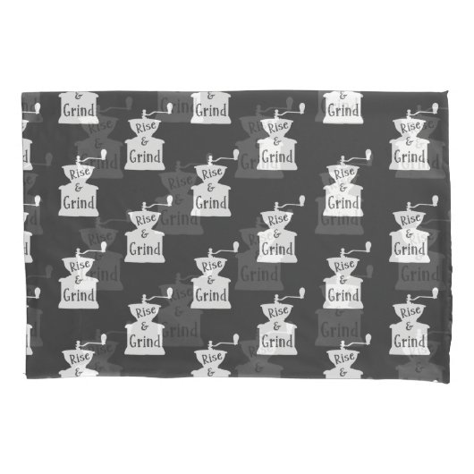 Kussensloop van de Rise en de Grind Coffee (Voorkant)