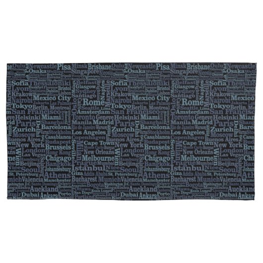 Kussenslopen van de wereldsteden (Voorkant)