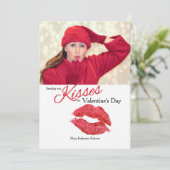 Kusses-fotokaart Feestdagenkaart (Staand voorkant)