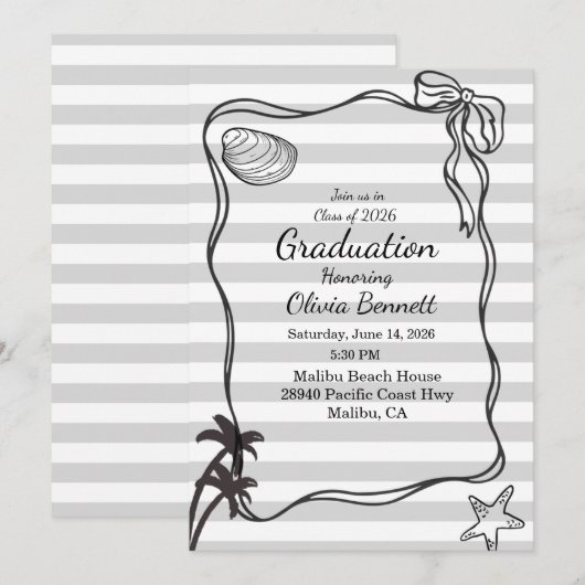 Kust Afstuderen Kaart (Voorkant / Achterkant)