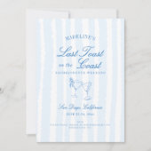 Kust Bachelorette Laatste Toast Hand getrokken str Kaart (Voorkant)