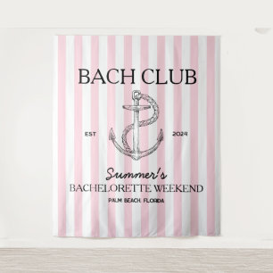 Kust Bachelorette retro moderne anker bach club Wandkleed