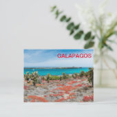 Kust bij Galapagos Briefkaart (Staand voorkant)