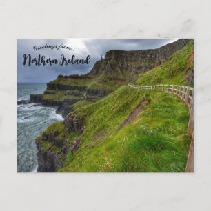 Kust bij Giants Causeway Noord-Ierland Briefkaart