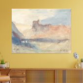 Kust bij Tunis Canvas Afdruk (Insitu (Woonkamer))