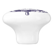 Kust Blauw Strand Vuurtoren Schip Wiel Nautisch Keramische Knop (Zijkant)