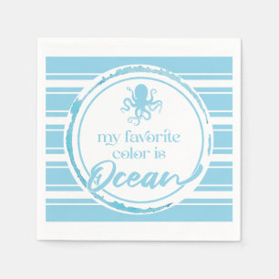 Kust Blauwe Octopus Servet