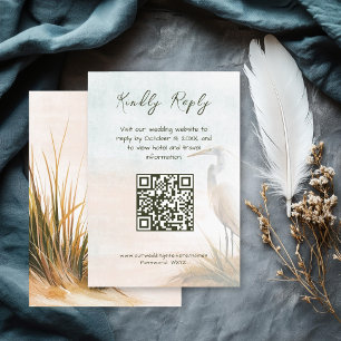 Kust Boho Reiger QR code RSVP Informatiekaartje