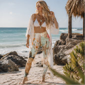Kust Boho Zeemeermin Tuin Zee Schildpad & Zeeschel Leggings