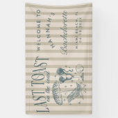 Kust Bruidsmeisje Cocktail Feestje Navy Spandoek (Verticaal)